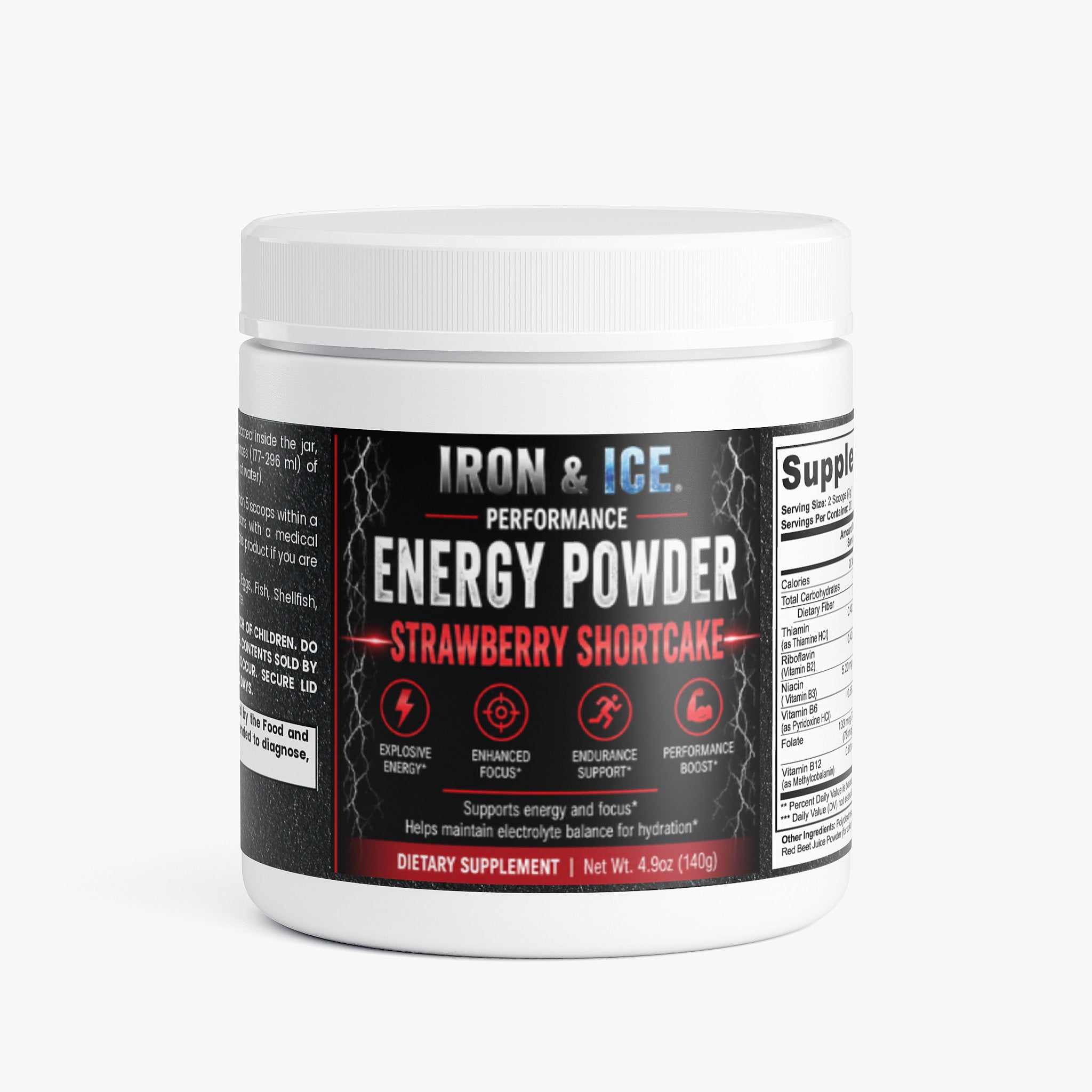 Energy Powder (Strawberry Shortcake)