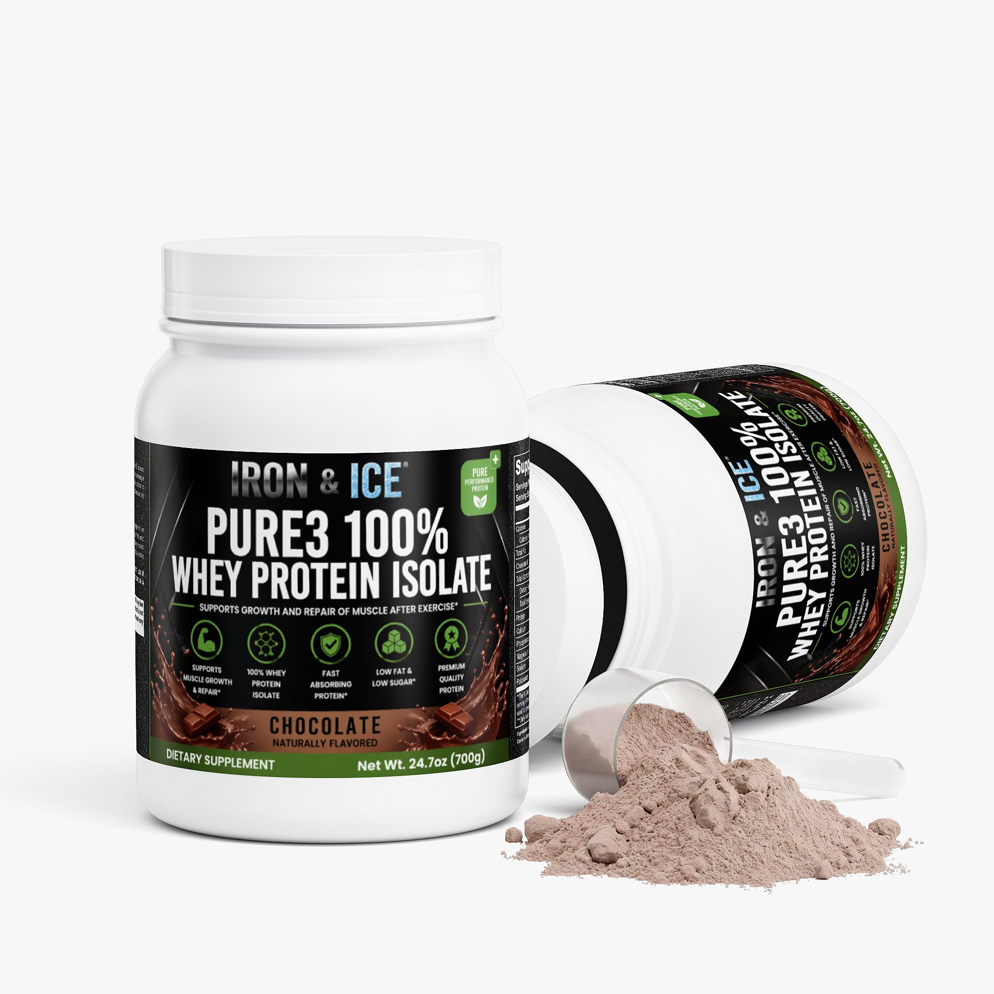 Pure3 100% Whey Protein Isolate (Chocolate)