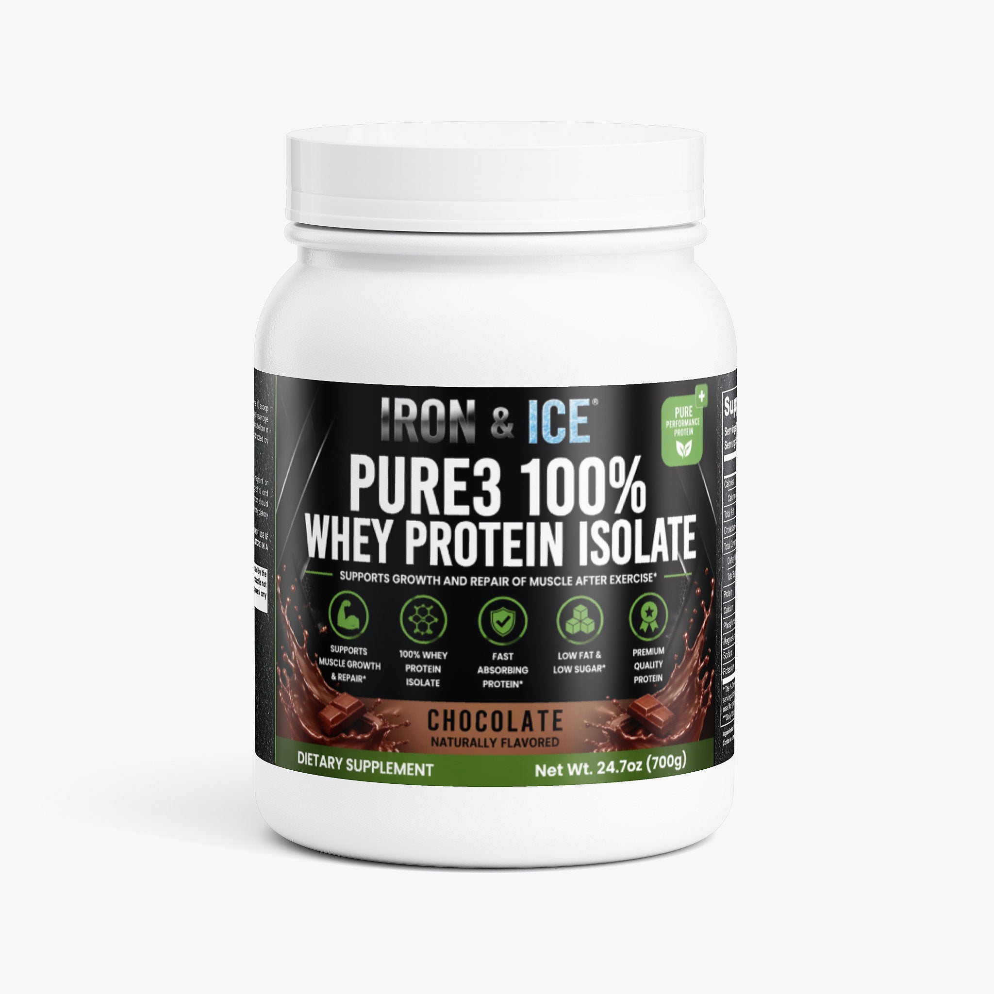 Pure3 100% Whey Protein Isolate (Chocolate)